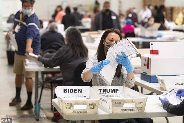 Expensive business: Wisconsin says the cost of a recount has soared since 2016 because of the expense of keeping everyone involved safe from COIVD
