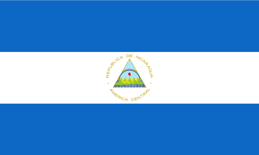 \u200bThe flag of Nicaragua. Coincidentally or not, it features a... triangle.