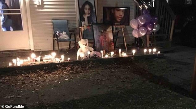 A vigil was held outside her home following the tragic news of her death, which Honestie's grandmother announced