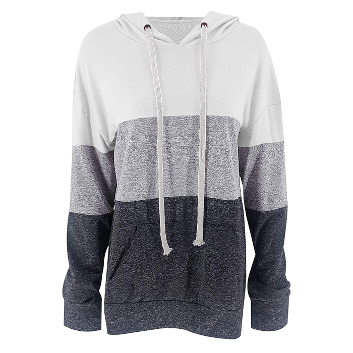 Vivitulip Lightweight Pullover Color-Block Hoodie
