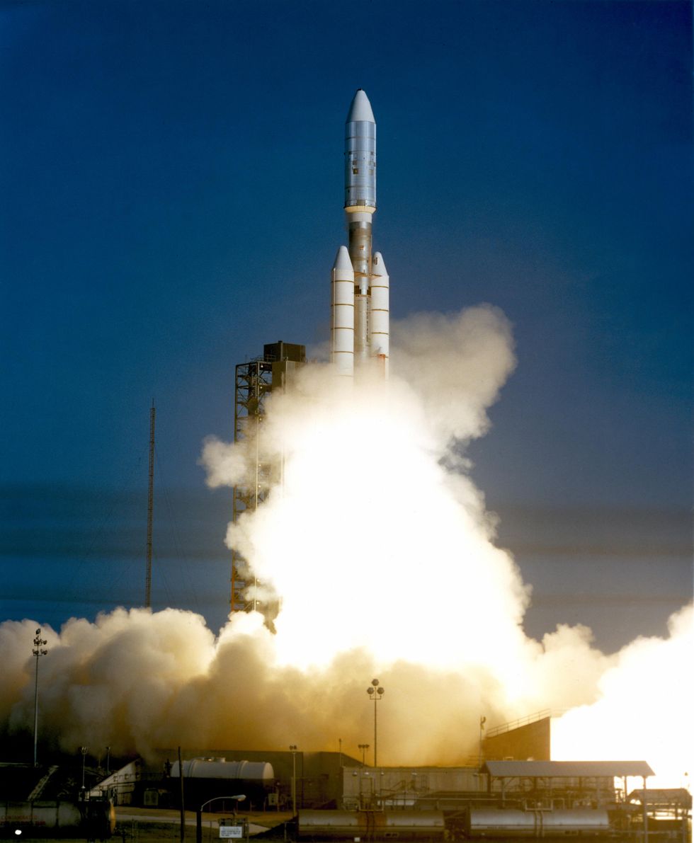 The Voyager 1 aboard the Titan III/Centaur lifted off on September 5, 1977, joining its sister spacecraft, the Voyager 2, on a mission to the outer planets.