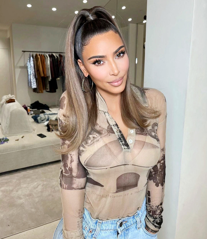 Kim Kardashian Reveals New Hairstyle Amid Kanye West Split Rumors