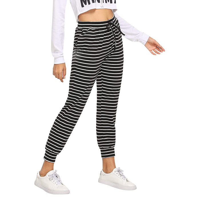 SweatyRocks Drawstring Waist Yoga Active Pants