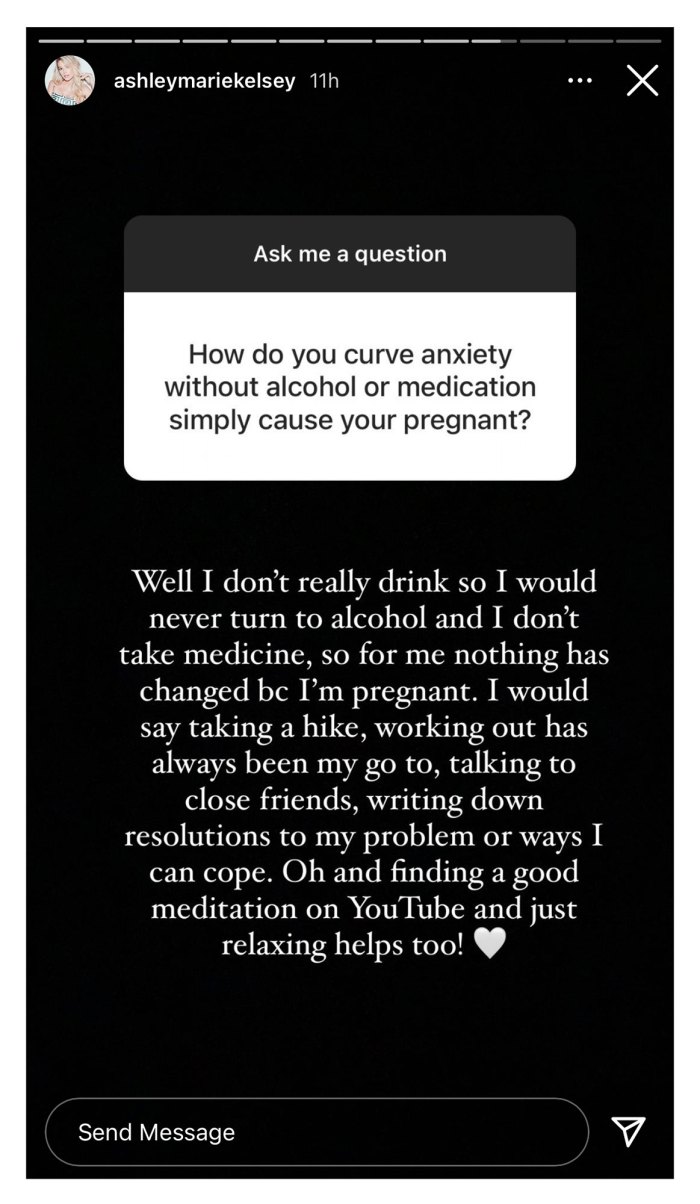 Ashley Kelsey Experiencing Anxiety Amid Pregnancy Instagram