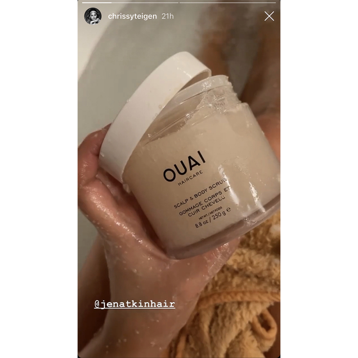 chrissy-teigen-instagram-ouai-scrub