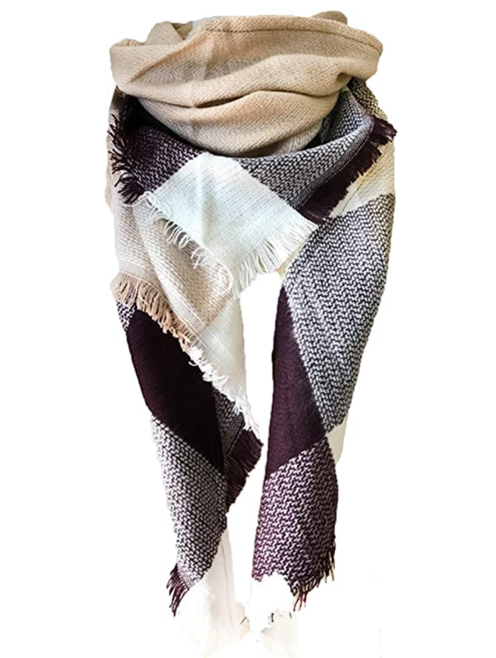 Wander Agio Women's Warm Long Shawl Wrap Triangle Scarf