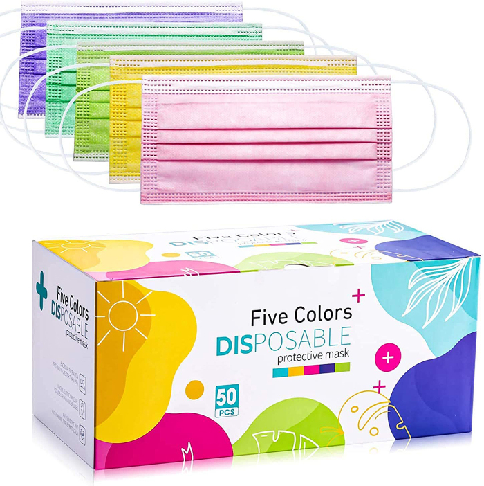 amazon-disposable-face-masks-colors-rainbow