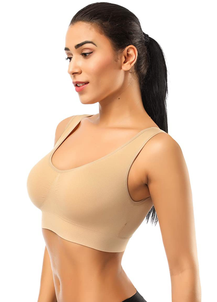 BESTENA Seamless Comfortable Yoga Bra with Removable Pads