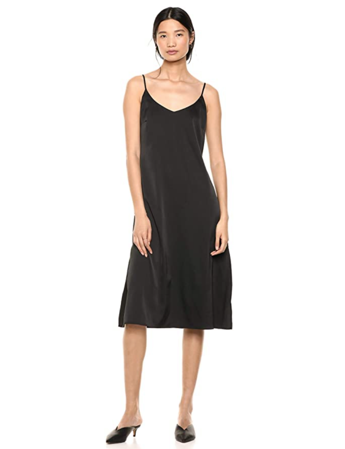 The Drop Women's Ana Silky V-Neck Midi Slip Dress