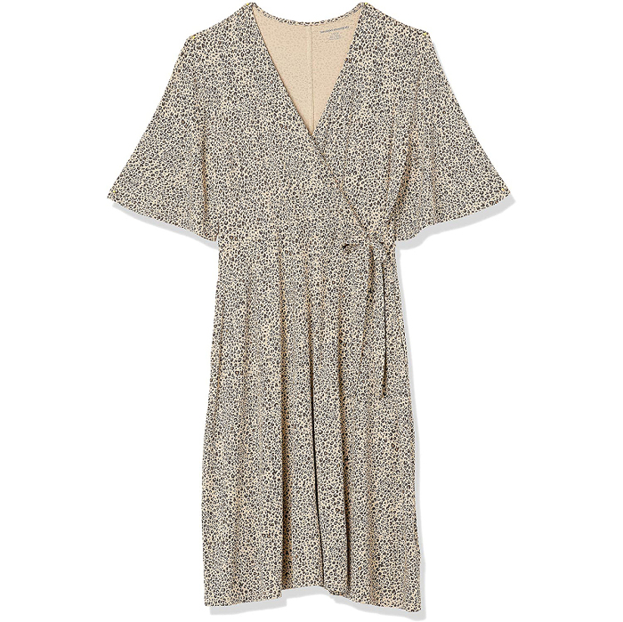 Amazon Essentials Kimono Sleeve Faux Wrap Dress
