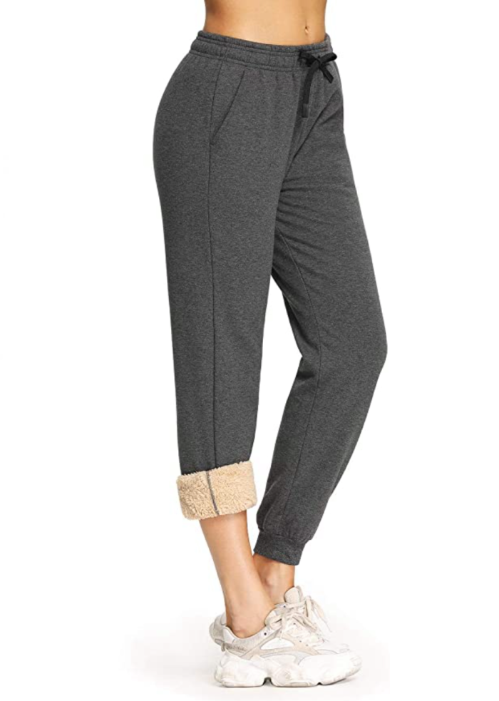 Safort Women's Sherpa Lined Joggers Sweatpants