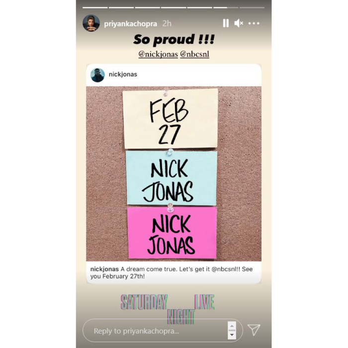 Priyanka Chopra Reacts to Husband Nick Jonas’ Upcoming ‘Saturday Night Live’ Hosting Gig