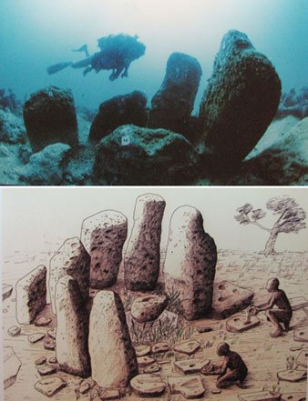 Artist&rsquo;s reconstruction of stone formation