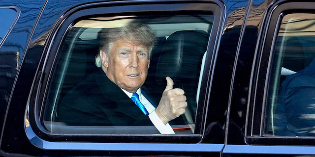 NEW YORK, NY - MARCH 09: Former U.S. President Donald Trump leaves Trump Tower in Manhattan on March 9, 2021 in New York City.
