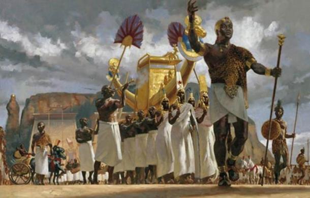Nubian pharaoh Taharqa, son of Piye, Ancient Egyptian 25th dynasty and king of the Kingdom of Kush 