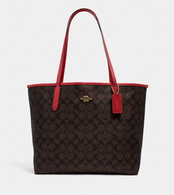 City Tote In Signature Canvas