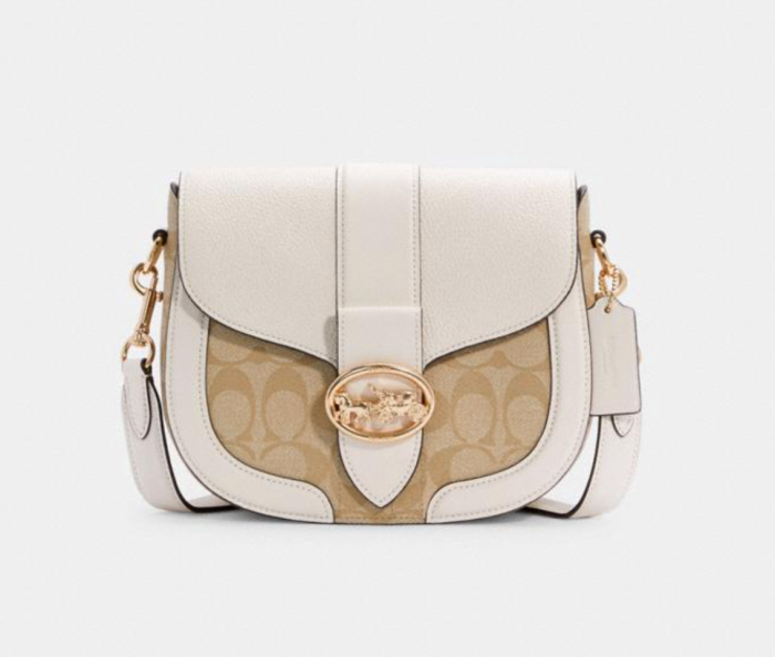 Georgie Saddle Bag In Signature Canvas