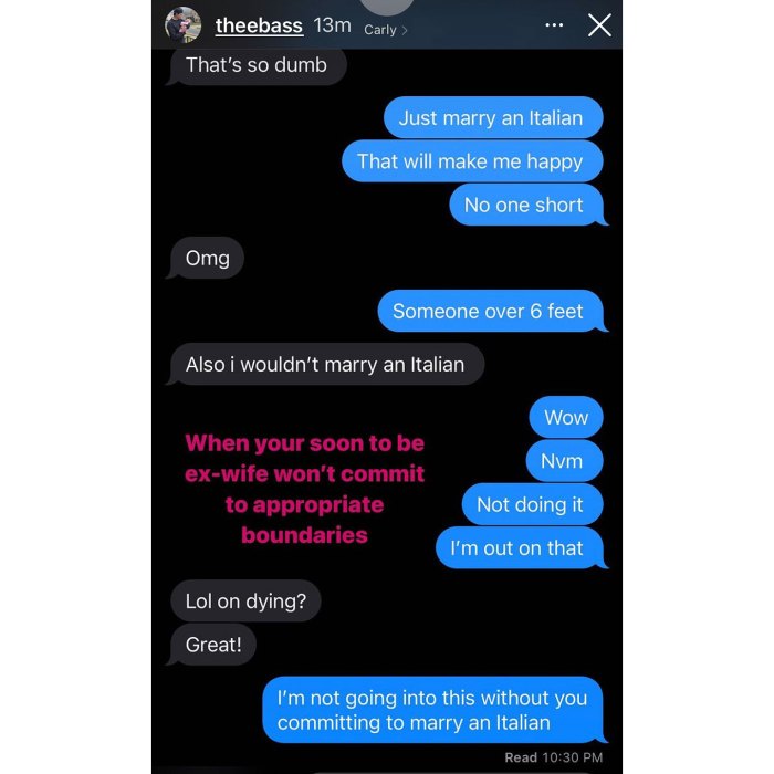 Evan Bass Jokes About Carly Waddell Split and Dating Again During Brief Instagram Return
