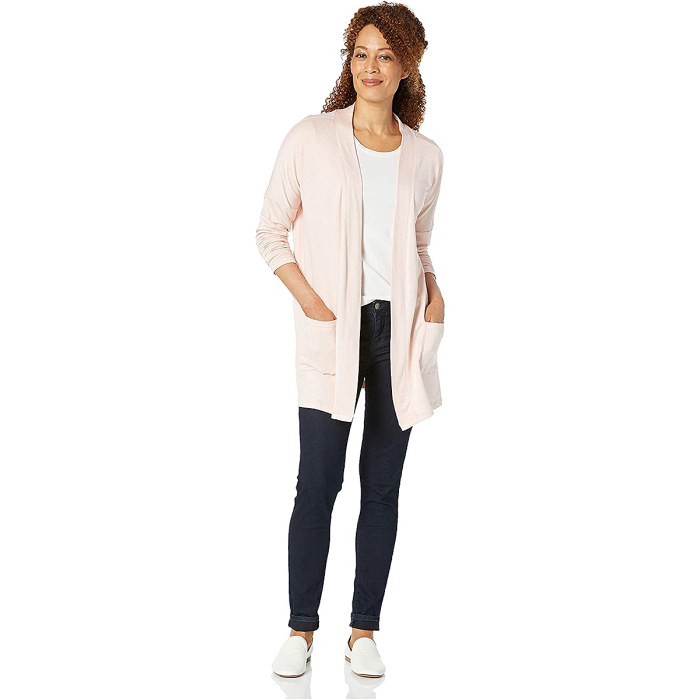 amazon-essentials-terry-cardigan-pink