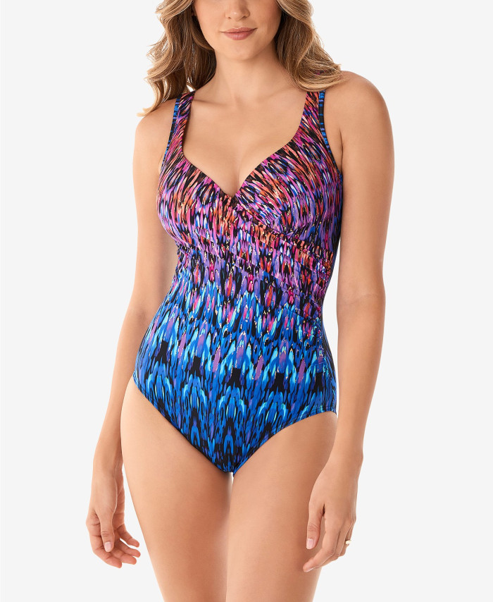 Miraclesuit Vesuvio Its A Wrap One-Piece Tummy Control Swimsuit