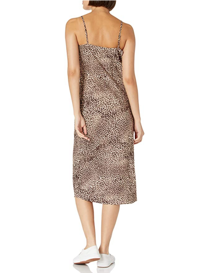 Daily Ritual Women's Georgette Fluid Drape Standard-Fit Slip Dress