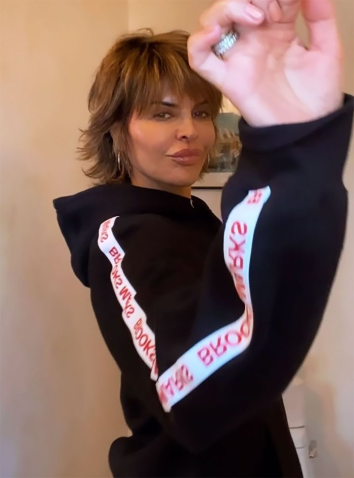 Lisa Rinna Dances in RHSLC’s Brooks Marks’ Tracksuit — Watch!