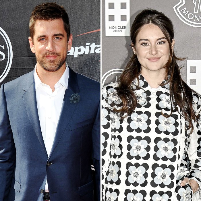 Aaron Rodgers Shailene Woodley Cuddle Their Pooch During Beach Date