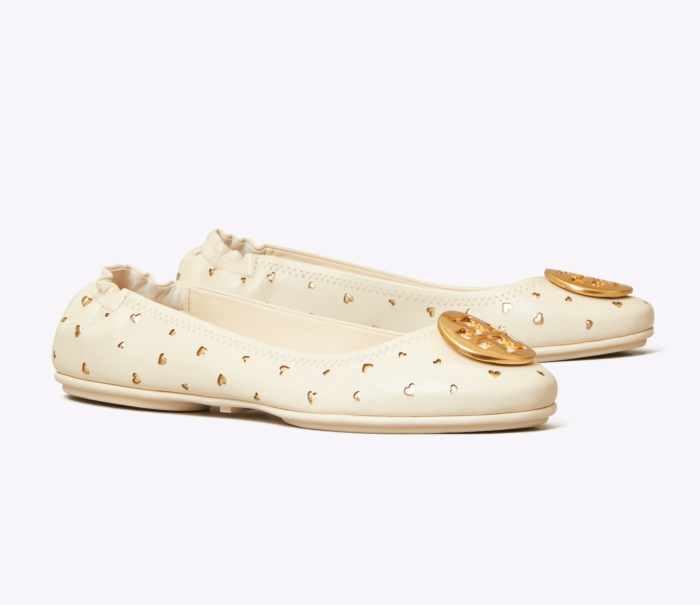 Minnie Travel Ballet Flat, Cut-Out Leather