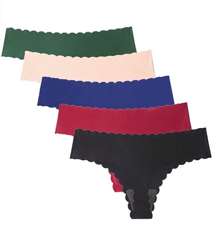 Wetopkim Women's Seamless Cotton Breathable Stretch Thongs