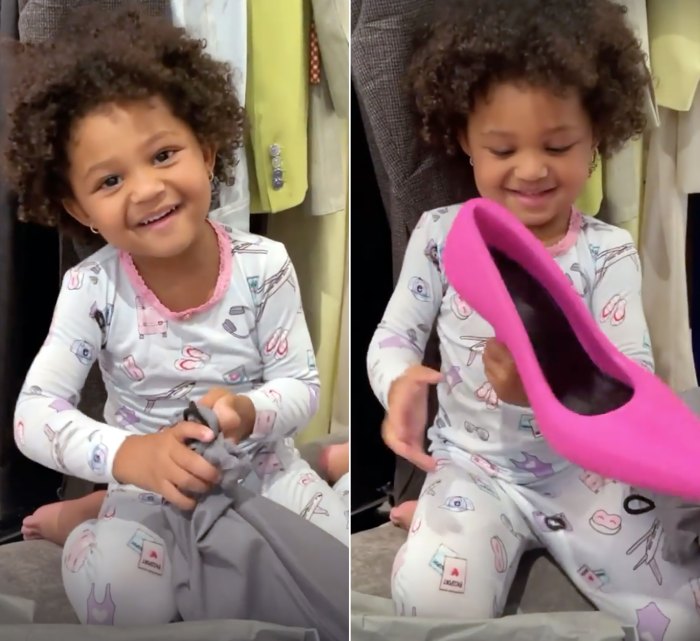 Stormi Webster Helps Kylie Jenner Unbox $3,250 Balenciaga Pumps
