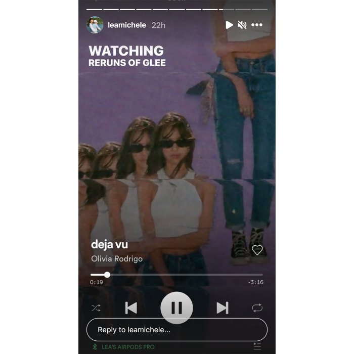 Lea Michele Listens Olivia Rodrigos Glee Lyrics After Costar Drama