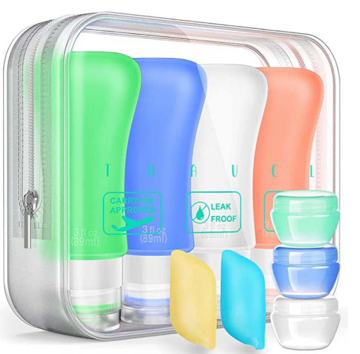 Teapile Silicone Travel Bottles Set