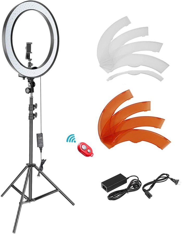 Neewer 18-inch SMD LED Ring Light Dimmable Lighting Kit