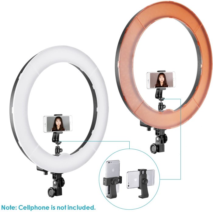 Neewer 18-inch SMD LED Ring Light Dimmable Lighting Kit