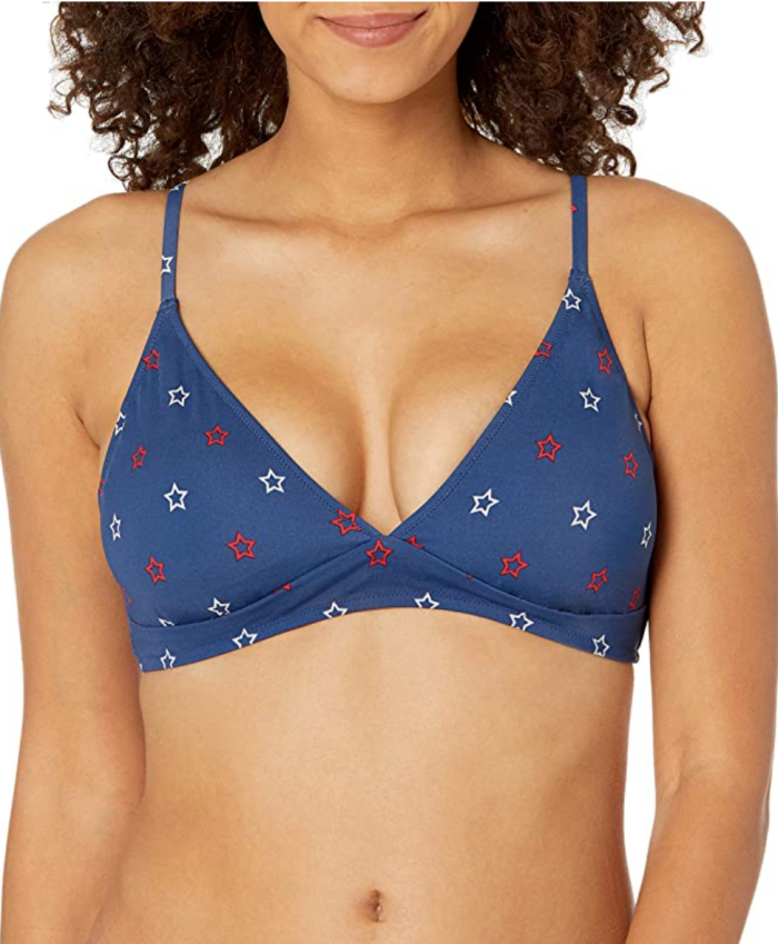 Amazon Essentials Women's Light-Support Classic Bikini Swimsuit Top