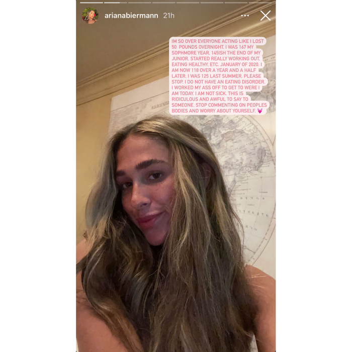 Kim Zolciak’s Daughter Ariana Biermann Claps Back at Speculation About Her Weight Loss