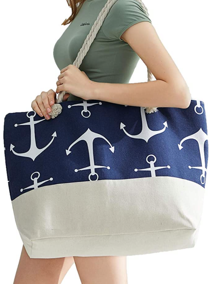 OZCHIN Beach Bag Large Beach Tote