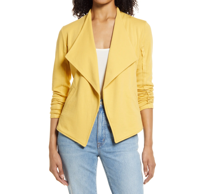 Caslon Drape Collar Knit Blazer