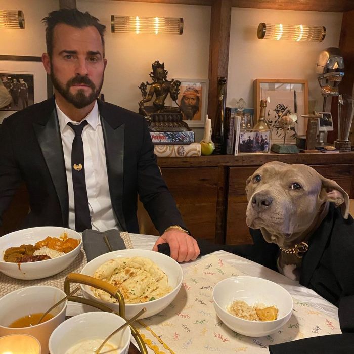 Jennifer Aniston Gushes Over Justin Theroux Dog Kuma
