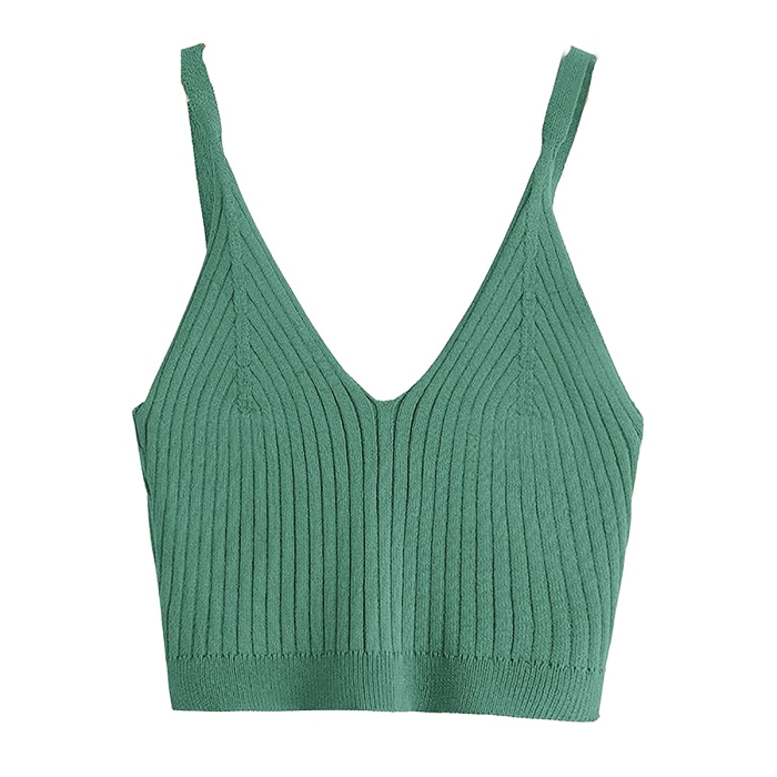 sweatyrocks-sweater-tank-green