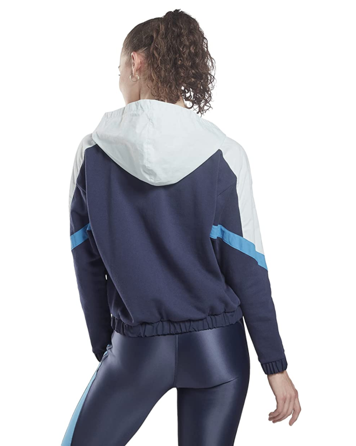 Core 10 by Reebok Women's Oversized French Terry Quarter-Zip Hoodie
