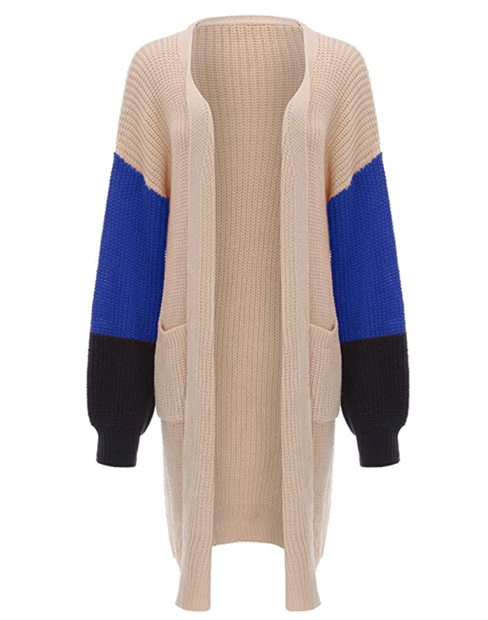 BerryGo Women's Long Sleeve Open Front Cardigan with Pockets