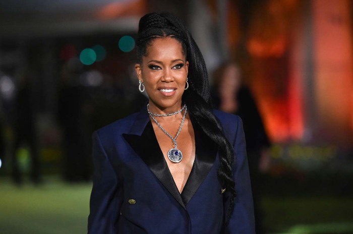 How Get Regina Kings Flawless Red Carpet Glow Details