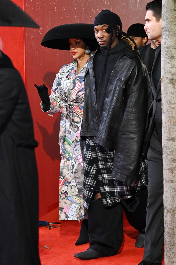 Cardi B Is So Proud Husband Offset Walking Balenciaga Fashion Show