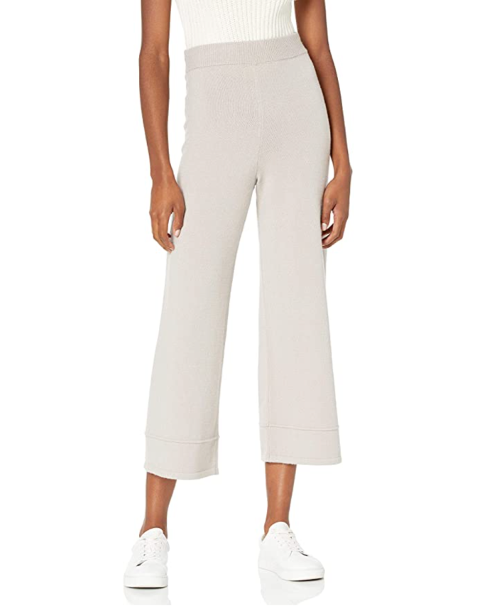 The Drop Women's Bernadette Pull-on Loose-fit Cropped Sweater Pant