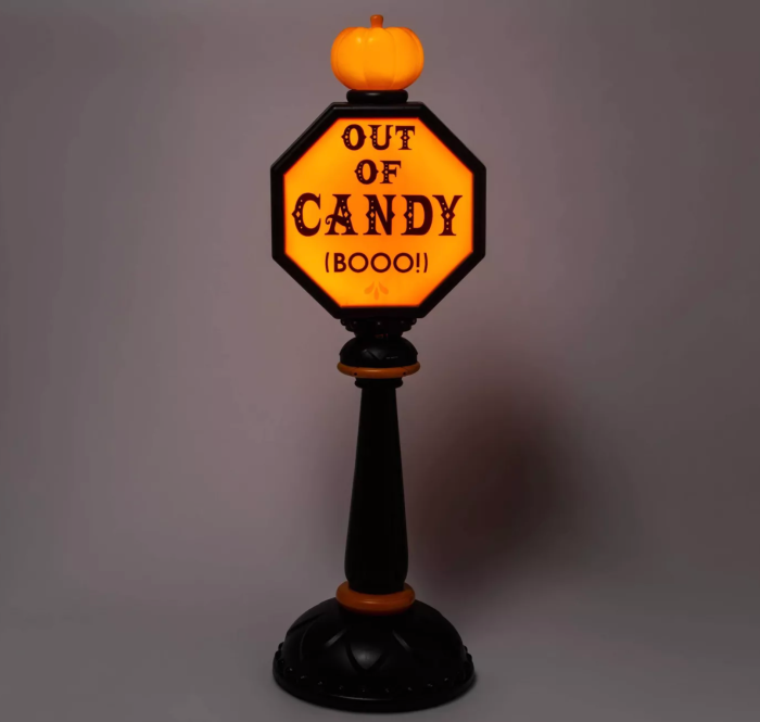 Hyde & EEK! Boutique™ 42 Lit Trick or Treat Stop Sign Halloween Decorative Scene Prop