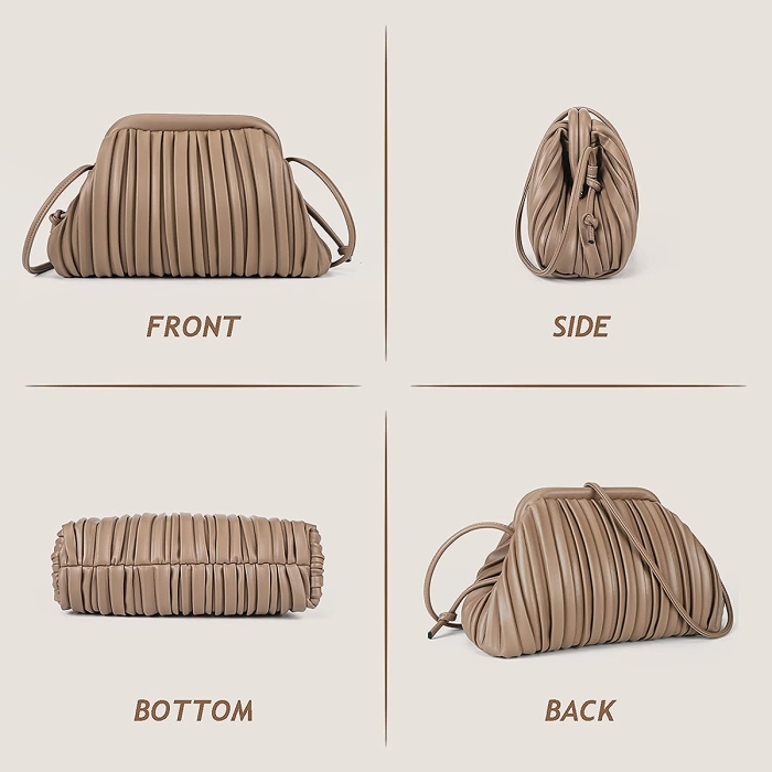 GLITZALL Clutch Purse and Cloud Dumpling Bag