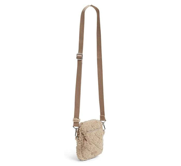 Vera Bradley Teddy Fleece Sherpa RFID Small Convertible Crossbody Purse
