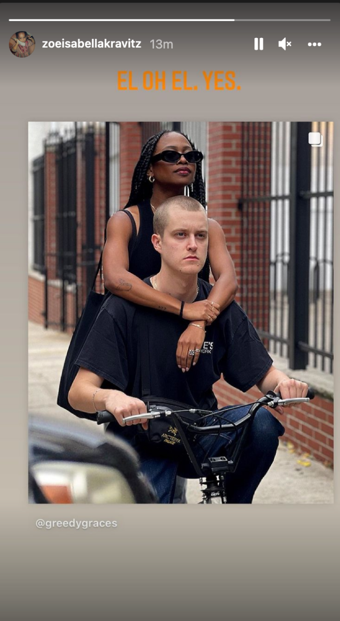 Zoe Kravitz Approves of Fan’s Couple Costume of Her and Boyfriend Channing Tatum’s Bike PDA