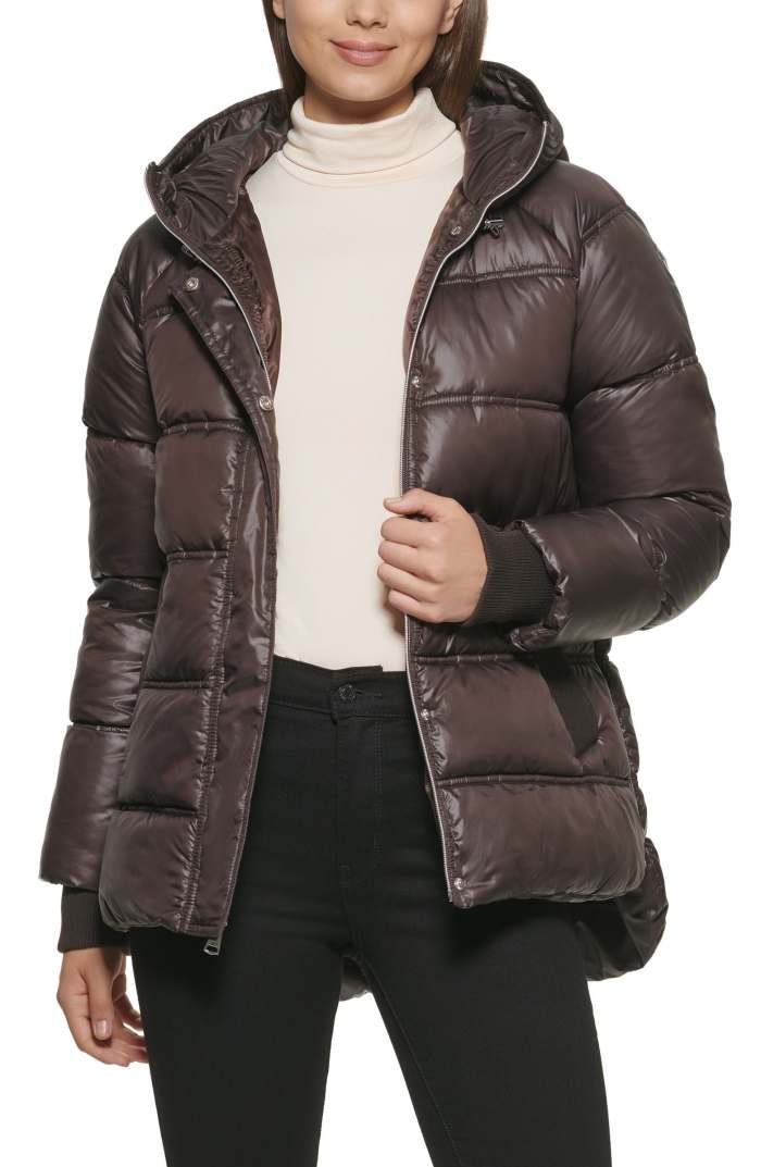 Kenneth Cole New York Cire Hooded Puffer Jacket